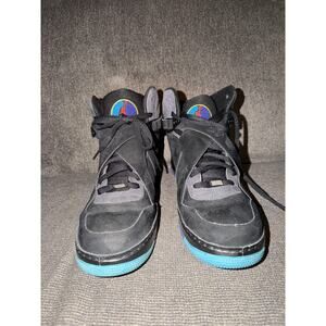 Jordan Air Jordan Fusion 8 Shoes Mens Size 15 Black Aqua Sneakers 384522-041